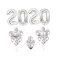 thumbnail image 4 of WHAMVOX 33Pcs Number Balloon for Friends Home Decoration Silver 10Inches, 4 of 8