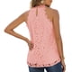 thumbnail image 1 of Blusa Top, Mujeres Tank Tops Elegante Encaje Trim Keyhole Back Para Club Nocturno Para Damas Cergrey Rosa XL, 1 of 6