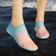 thumbnail image 2 of Wyzesi Slipy on Sneakers Women Women Sneakers Fashionable New Pattern Color Blocking Simple Couple Style Quick Drying Lightweight Summer Comfortable River Tracing Shoes White Sneakers Cleaning Kit, 2 of 9