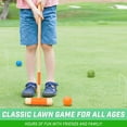 thumbnail image 6 of GoSports Standard Croquet Game Set for Adults & Kids- Includes 6 Standard Size(28 Inch) Hardwood Mallets, 6 balls, 9 Wickets, 2 Posts, 6 of 6