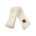 thumbnail image 3 of FOCUSNORM Kids Knitted Scarf Letter Patterns Neckerchief Neck Warmer Shawl, 3 of 7