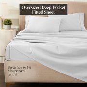 Superior Egyptian Cotton 1200 TC Eco-Friendly Sheet Set, Full, Platinum
