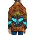 thumbnail image 6 of Naloa Butterfly Alighted On Sunflowers Teenage Zipper Hoodie, Long Sleeve Zip Up Hoodies Casual Jackets Tops for 7-12 Years-Medium, 6 of 6