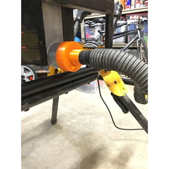 [Solid Art LLC] Dust Port Adaptor/Reducer – Fits 2 ½”OD Dust Ports and 1 ¼” OD shop vac. (Compatible with table saw dust ports of 2 1/2" OD. Compatible with DEWALT 7491RS Table Saw)
