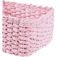 thumbnail image 3 of Loinfe 3 PCS Woven Basket for Bedroom Clothes and Socks Storage Box  in Bathroom Toiletries Beauty Basket for Girls Dresser Storage Boxes-Pink, 3 of 6