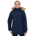 Wantdo Women's Plus Size Quilted Puffer Coat, Waterproof Snow Jacket in