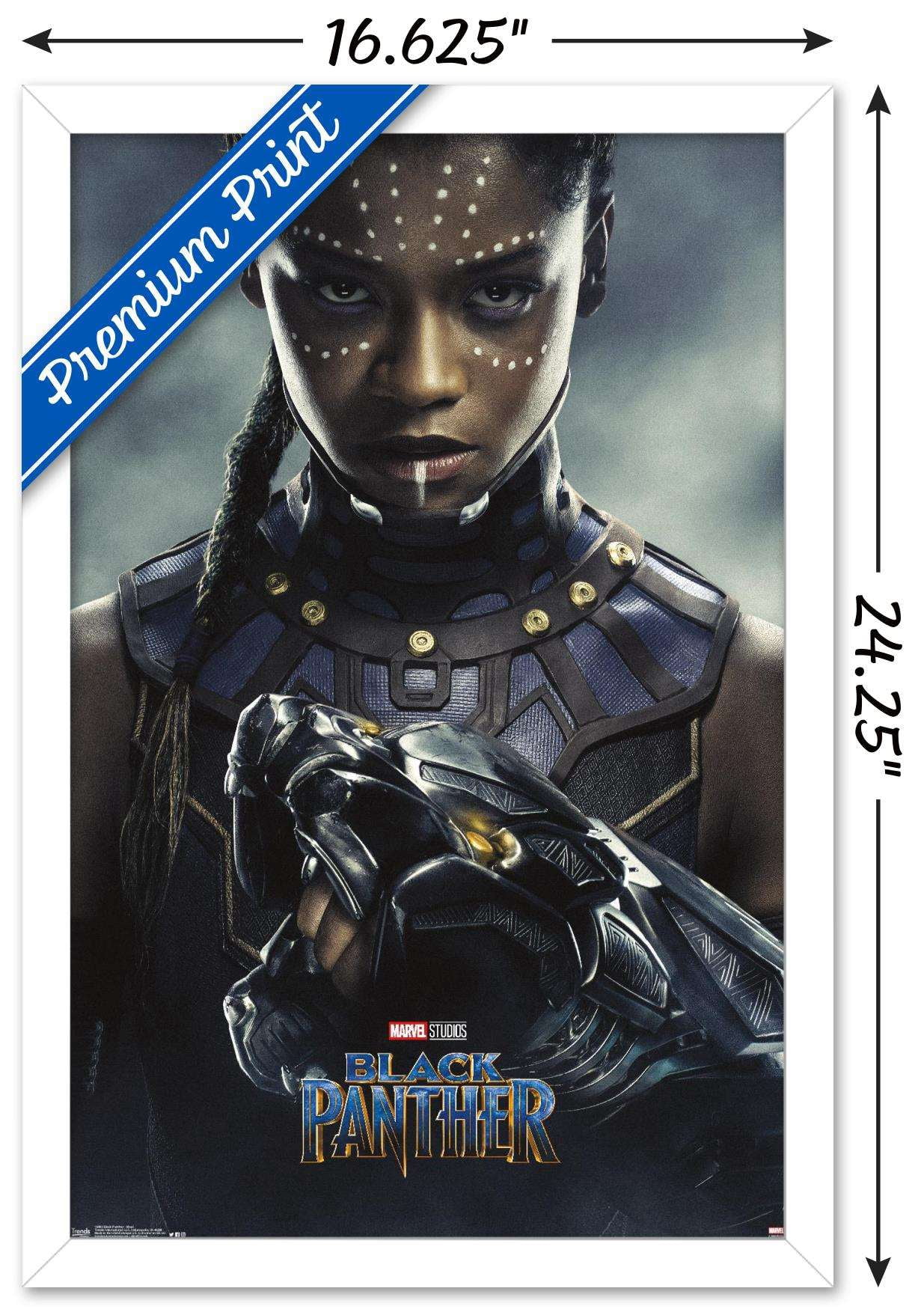 Marvel Cinematic Universe - Black Panther - Shuri One Sheet Wall Poster, 14.725" x 22.375", Framed