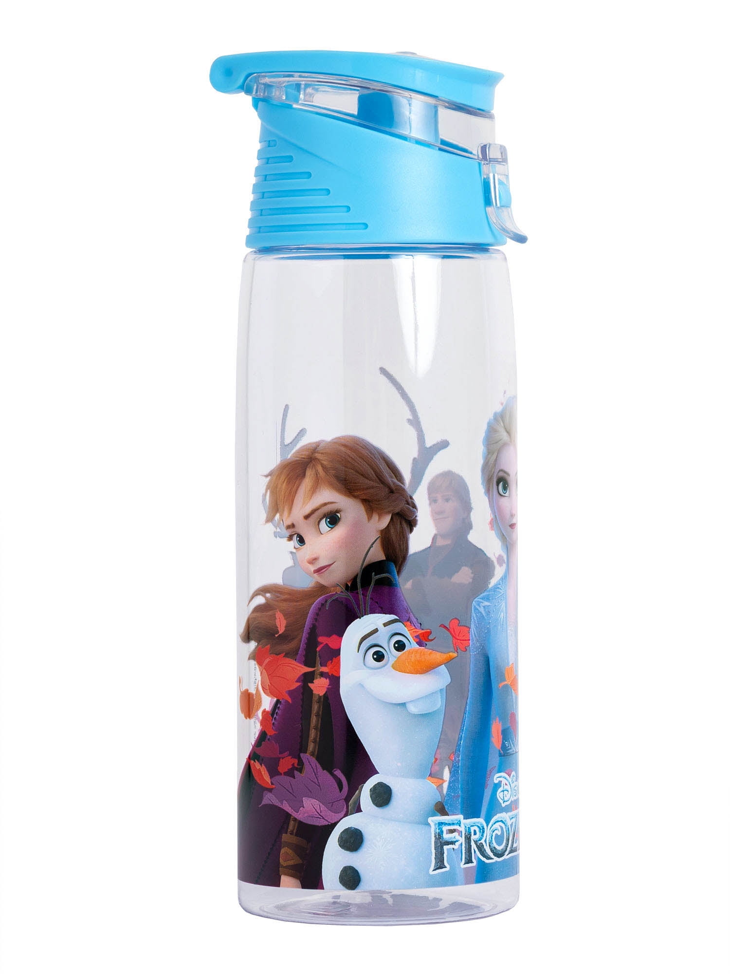 clear flip top water bottle