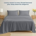 thumbnail image 6 of Royale Linens 100% Organic Cotton Twin Flat Sheet Only - Super Soft - Percale Top Sheets - Twin Flat Sheet Sold Separately - Breathable, Cool & Crisp Grey Sheets Only (66" x 96", Grey), 6 of 9