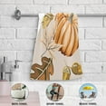 thumbnail image 4 of Dreamtimes Autumn Orange Pumpkins Dish Towels Kitchen Towel 2 PCS, Fall Yellow Maple Hand Towels Ultra Soft and Highly Absorbent,Decorative Fingertip Face Towel for Bathroom Hotel, 28.3"x14.4", 4 of 5