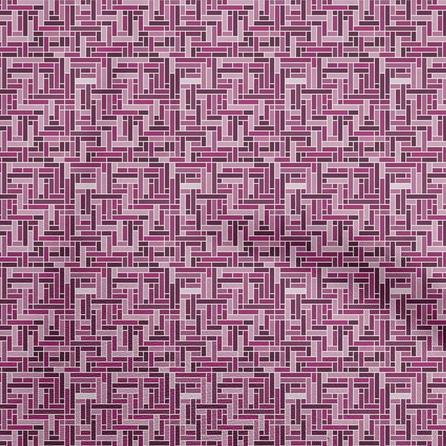 oneOone Polyester Lycra Dark Magenta Fabric Abstract Craft Projects Decor Fabric Printed By The Yard 56 Inch Wide