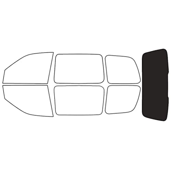 Rvinyl Window Tint Kit Compatible with Pontiac Trans Port 1997-1998 - Rear Windshield Precut Kit -