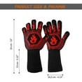 thumbnail image 2 of Gant four anti chaleur gant cheminee anti feu Resistencia resistente a 800°C 1472°F Certificación EN407 para la protección contra riesgos térmicos gants four anti chaleur barbacoa, 2 of 5