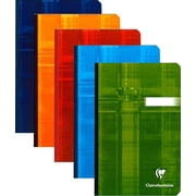 Clairefontaine Clothbound Notebook - Ruled 96 sheets - 4 1/4 x 6 3/4 - Assorted Colors