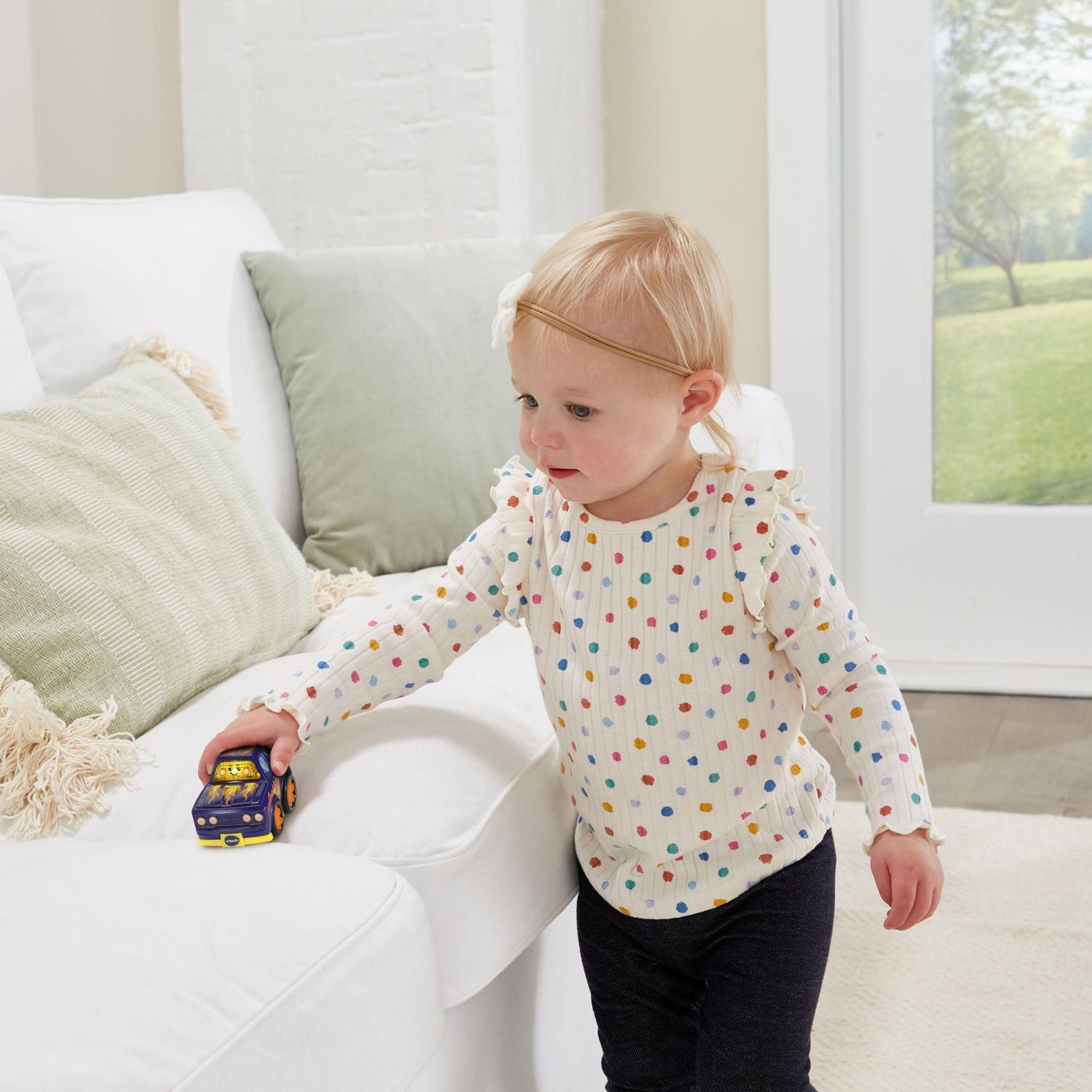 VTech® Go! Go! Smart Wheels® Revved Up Race Car First Toy Car for Toddlers - French Version, 1-5 Years