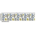 thumbnail image 2 of Garden Fabric by the Yard Upholstery, Romantic Peony Hydrangea and Blue Violet Blossoms in Sketch Art Style, Decorative Fabric for DIY and Home Accents, 1 Yard, Dark Grey Yellow by Ambesonne, 2 of 4