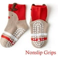 thumbnail image 3 of 5Pairs Baby Toddler Christmas Socks Kids Non Slip Grip Socks Xmas Cotton Winter Holiday Cozy Socks for Boy/Girl Children, 3 of 6