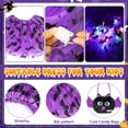 thumbnail image 3 of HIFOT Bat Costume for Kids,LED Tutu Skirt Bat Wings Light Up Bat Headband and Candy Bag Vampire Costume Girls,Bat Cosplay Dress Halloween Costume Fancy Dress, 3 of 7