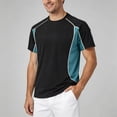 thumbnail image 2 of T-Shirts for Man Short Sleeve Crew Neck Basic Black Tee Shirt Men's Clothing, 2 of 9