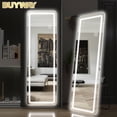 thumbnail image 1 of Venta al por mayor Luz Led Tamaño completo Cuerpo Espejo Con Luz Contemporáneo Maquillaje grande Espejo alto Vintage Stand Up Floor Mirror, 1 of 4