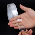 thumbnail image 2 of ICERUN 2026 New Two Sided Tape Strong Adhesion Double Sided Tape High Transparency Nano Tape for Walls Windows Doors Frames 1Mm2Cm3M, 2 of 3