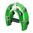 thumbnail image 1 of Musical Percussion Tambourine, Lightweight Sturdy Creativity And Imagination Inspiring Hand Tambourine Bell Handle Design Plastic  For Concert, 1 of 8