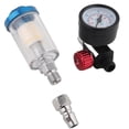 thumbnail image 1 of Pneumatic Tool, In-Line Water Oil Trap Air Inlet Pressure Regulator 1/4In Filter, Separator For Automotive Refinish Ship, 1 of 8
