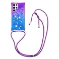 thumbnail image 1 of Funda para Samsung Galaxy S22 Ultra 5G Brillantina Líquida Divertida Reluciente y con Cristales en Movimiento Cuerpo Cruzado con Cordón Ajustable, 1 of 5