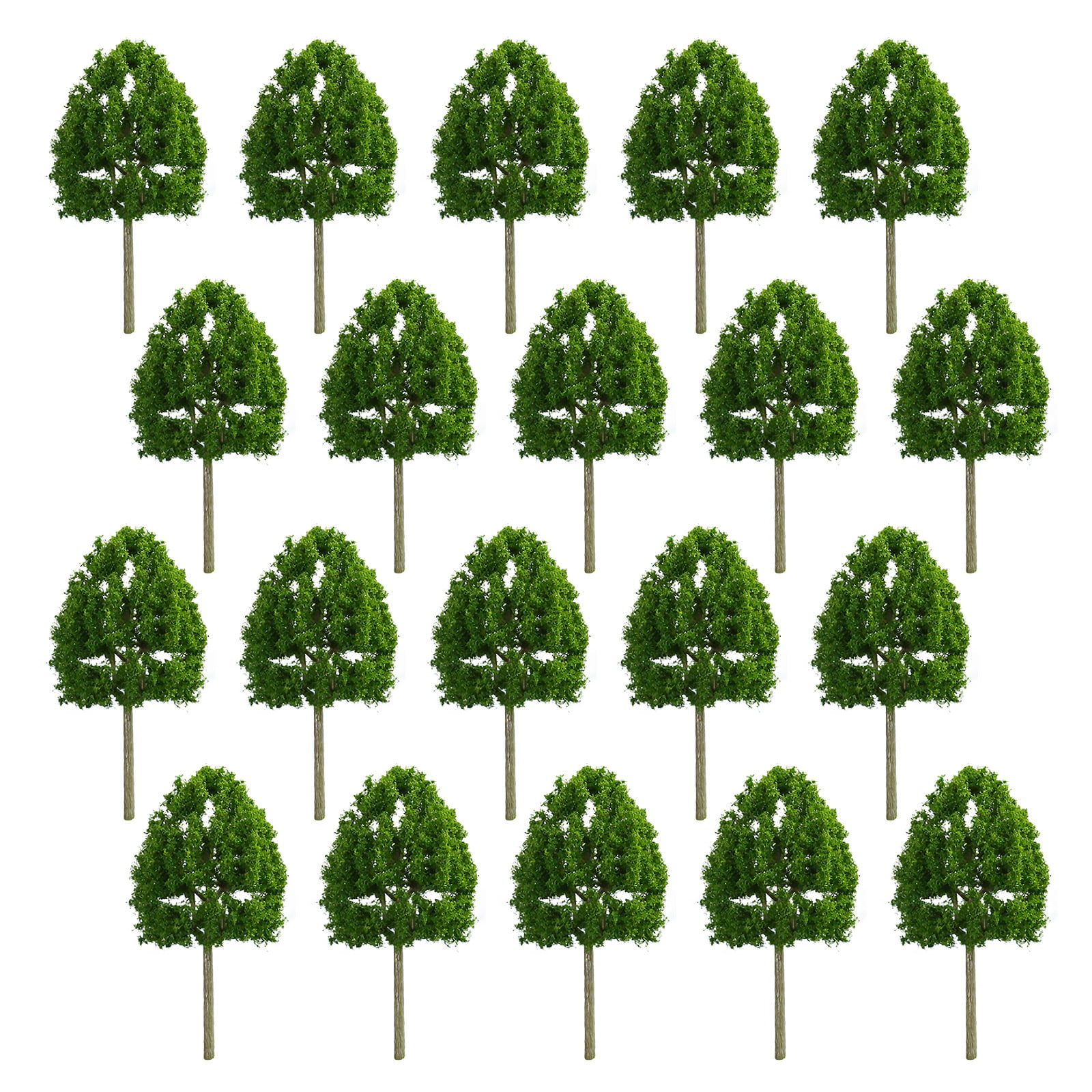 10 Packs Plastic N 1/150 Flower Beds Plant Miniatures Model for Layout 