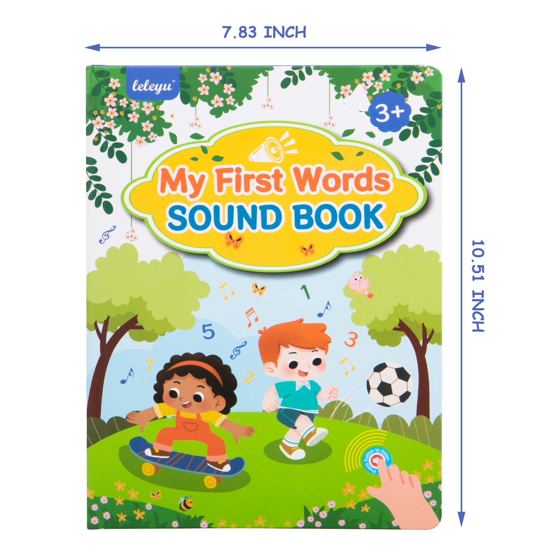13 IN 1 Toddler Learnig Audio Books, 300+ Words Books, Nursery Rhyme Books, Interactive Sound Books, Talking & Musical Books for Boys & Girls, Educational Toys for Kids 2-6