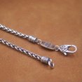 thumbnail image 7 of K-KED Real S925 Sterling Silver Chain Men Women 3mm Wheat Link Necklace 22inch /17-18g, 7 of 7