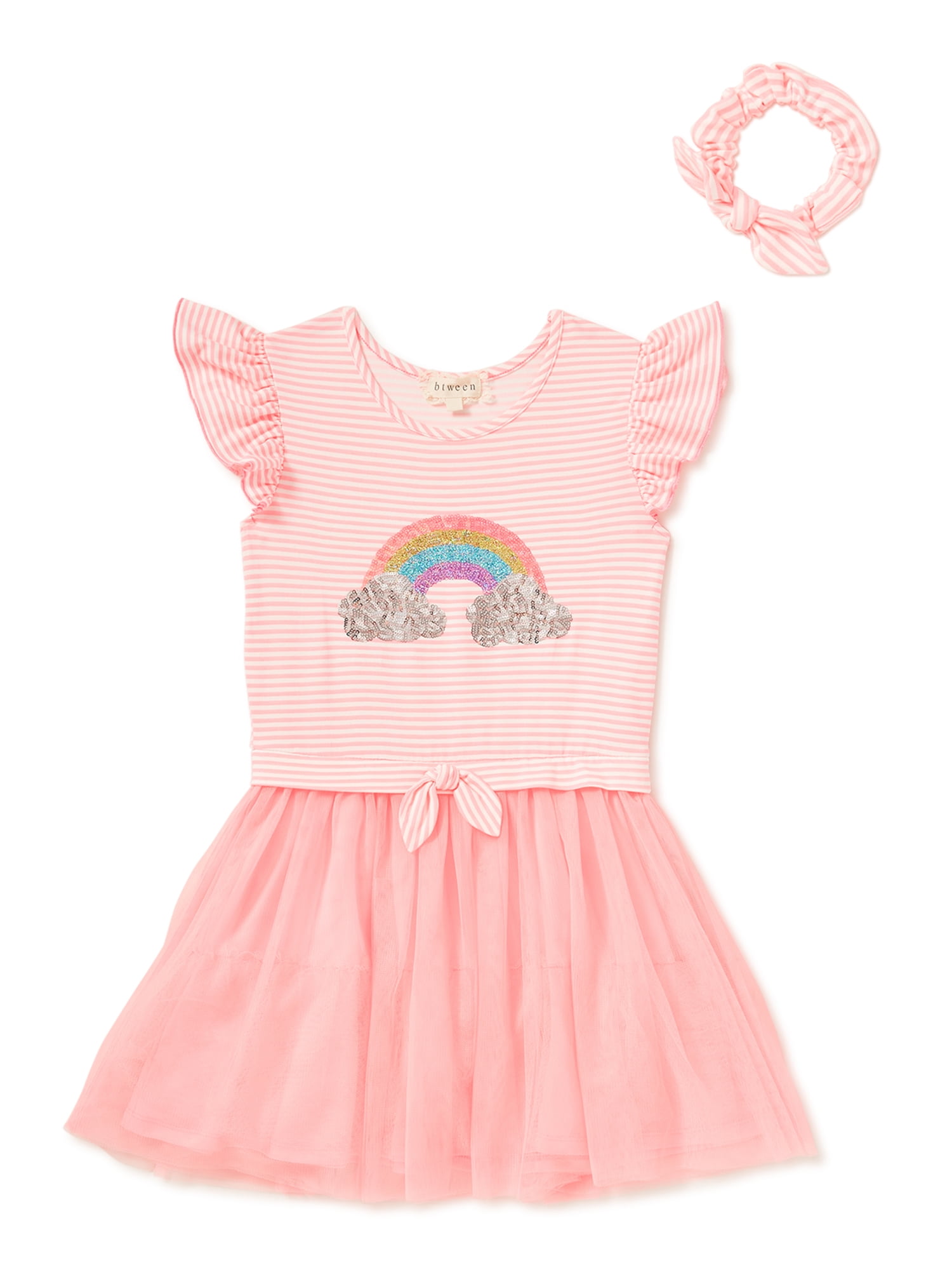 Btween Girls Flutter Sleeve Sequin 