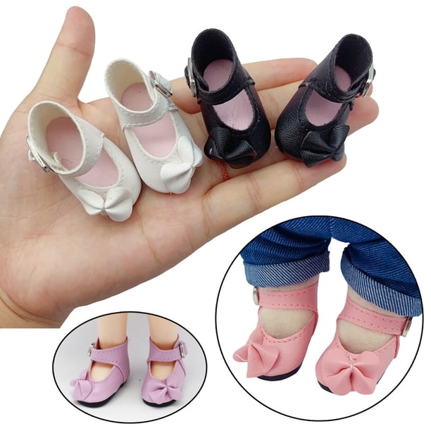 Gwong Juguete 1 par preciosos zapatos de muñeca Hebilla Diseño colorido arco nudo chicas muñecas zapatos para niños Gwong 30012459