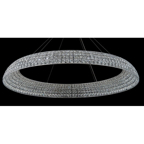 Allegri Lighting - Nuvole - 48 Inch 90W LED Pendant   Chrome Finish with Clear