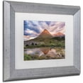 thumbnail image 2 of Trademark Fine Art 'Glamaig Sunset' Canvas Art by Michael Blanchette Photography, White Matte, Silver Frame, 2 of 4