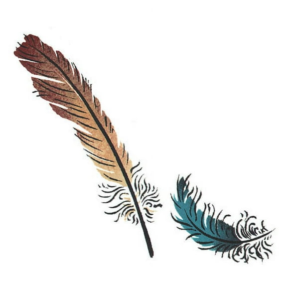 Feathers Wall Stencil - DEE294 by DeeSigns