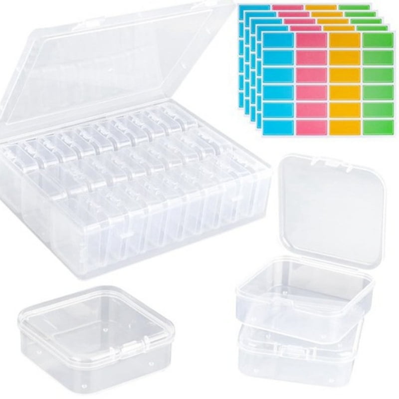 lanema Multiple Compartment Plastic Storage Organiser for Beads Thread and Craft Tools