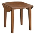 thumbnail image 4 of TMS Chadwick 40” Round Solid Wood Drop Leaf Dining Table, Walnut, 4 of 5
