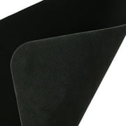 onn Mouse Pad, square, polyester surface with non-slip natural rubber backing, black