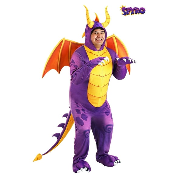Spyro the Dragon Adult Plus Size Costume Jumpsuit