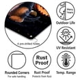 thumbnail image 4 of Spooky Halloween Night Witch Airedale Terrier Glowing Pumpkins Vertical Metal Aluminum Sign Dale Waterside Dog Lover Wall Art Home Decor - 12015, 4 of 5