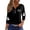 BlackB&08#0708H, variant on Garbnen Halloween Ghost Shirt Pumpkin Spider Web Print Womens Tops 3/4 Sleeve V Neck Holiday Fashion Cute Fall Clothes for Women Black XXL