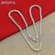 thumbnail image 4 of Collar con colgante de plata de ley 925 con forma de corazón y trébol de cuatro hojas con número de la suerte 5, cadena de 18 pulgadas para mujer, joyería de boda, 4 of 5