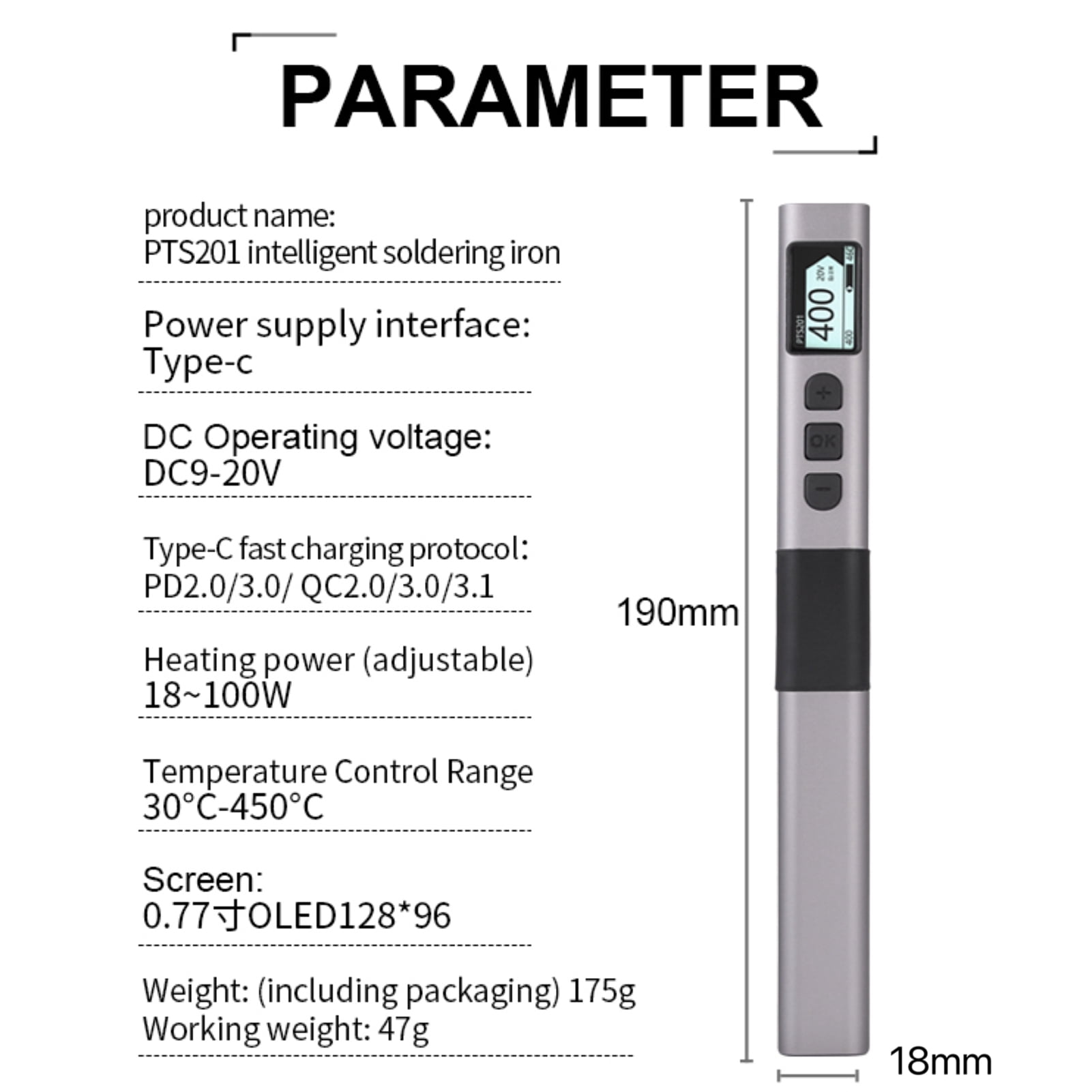 High 100W Portable Soldering Iron Kit Electric Soldering Fast To Heat OLED Screen Design And Intelligent Sleep Mode Iron Pen Tool For Electronics  Repair