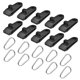 thumbnail image 2 of Hebilla de tienda Irfora 10pcs Clips de abrazadera para toldo de lona Carpa Broches Sujetadores Tienda de campaña Apriete la abrazadera de agarre con mosquetones para acampar al aire libre Jardín agrí Irfora Hebilla de tienda, 2 of 7