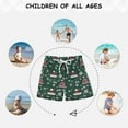 thumbnail image 6 of FORMRS Boys Swim Trunks Quick Dry Mesh Liner Boardshorts Sizes XS-XL, Red Christmas Trees, 6 of 7