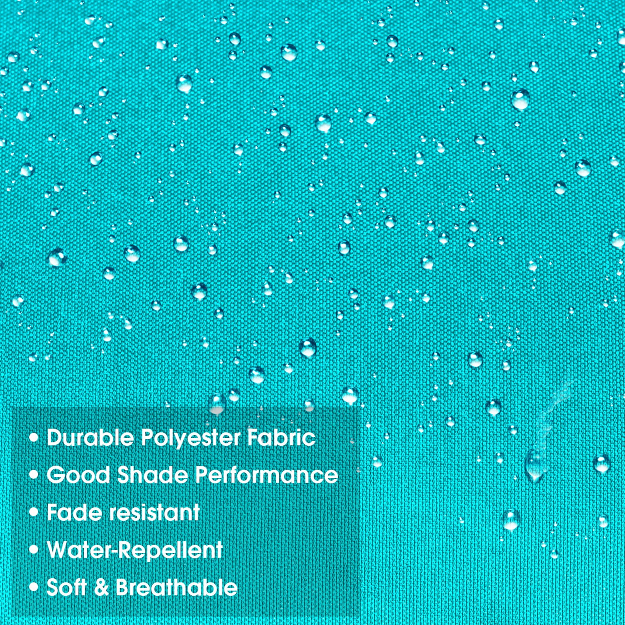 Gymax 10ft 3 Tier Patio Market Umbrella Aluminum Shade Shelter Double Vented Turquoise
