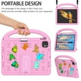 thumbnail image 3 of Dteck Crossbody Strap Kids Case for iPad Air 11 inch 2025 M3/iPad Pro 11 inch (M4) 2024/iPad Air 11 inch (M2) 2024,Cute EVA Hand Grip Case Shockproof Kickstand Cover with Shoulder Strap,Pink, 3 of 6
