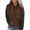 Brown, variant on UYISJ Women's Color Block Hoodies Long Sleeve Pullover Hoodie Casual Loose Lightweight Pullover Sweatshirt with Pocket Wine L