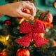 thumbnail image 5 of Herunwer Christmas Decoration Gift Scene Flocking Velvet Bow Christmas Tree Holiday Supplies Dress Bow Christmas Tree Ornaments, 5 of 6